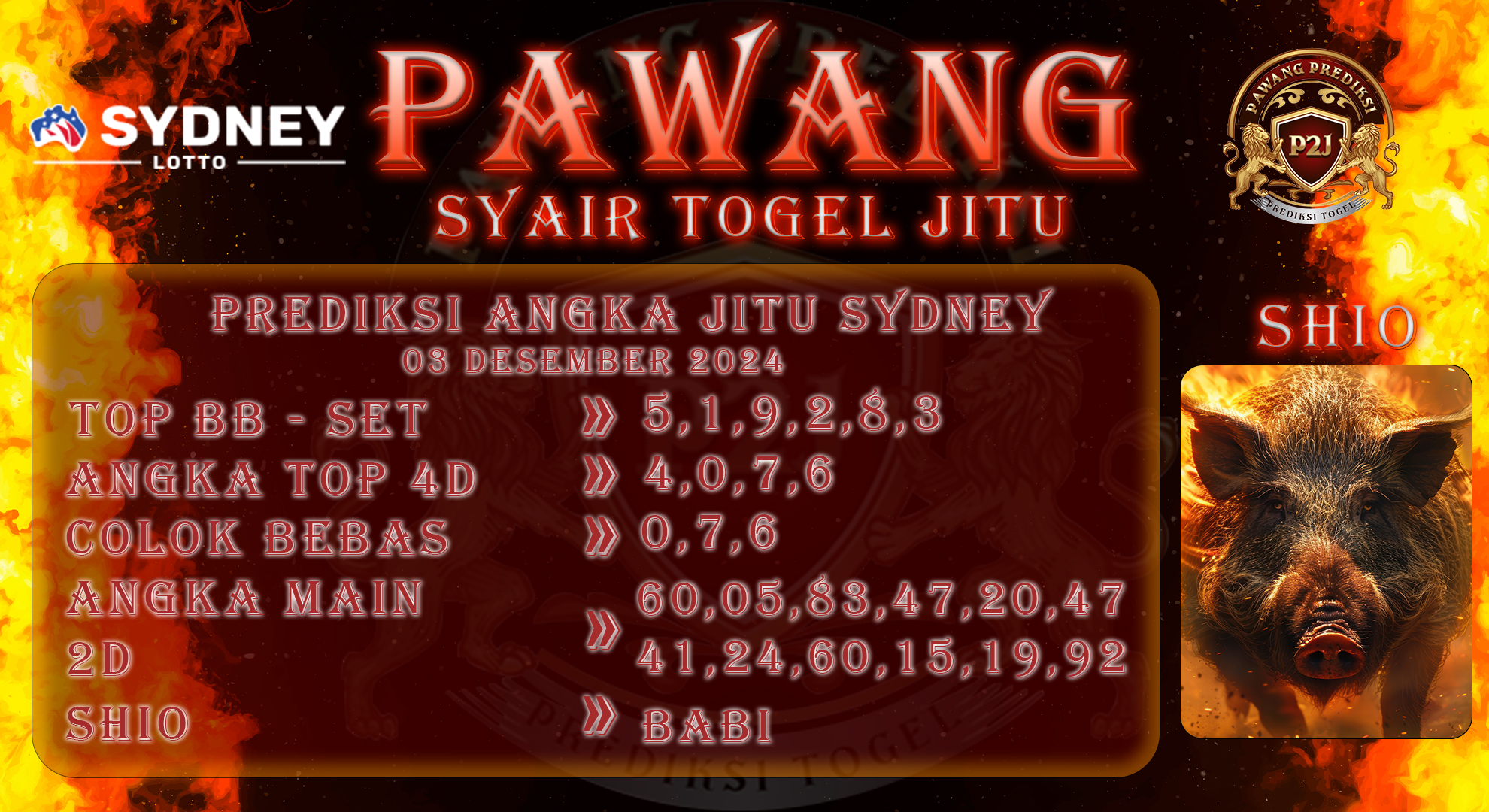 Syair-Sydney-Pawang-Prediksi-Jitu-Selasa-03-Desember-2024